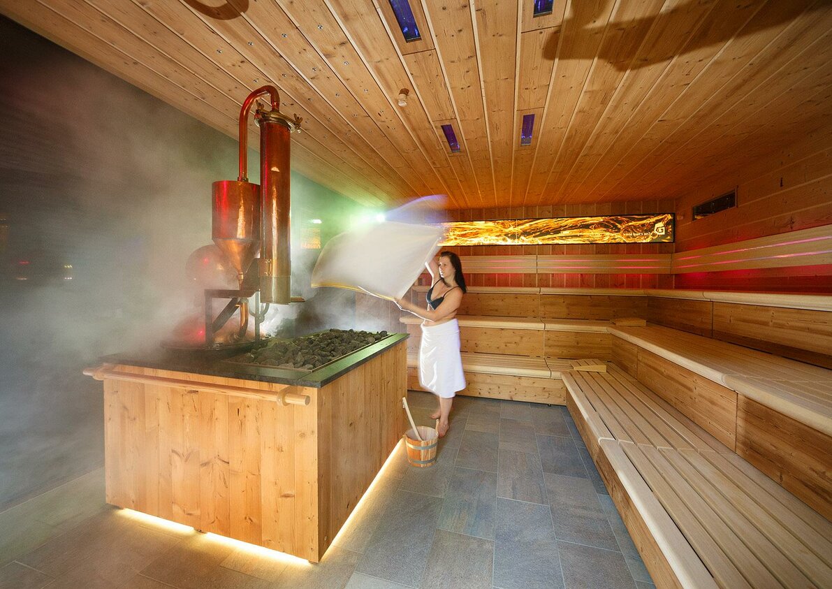 Sauna panoramica esterna