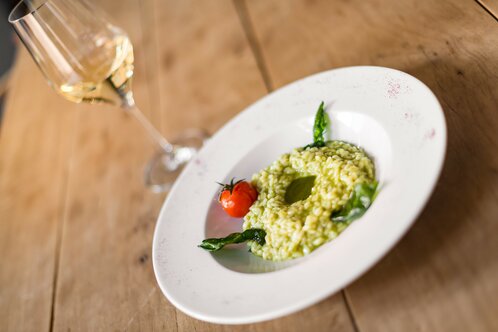Risotto with asparagus