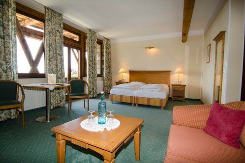 Landhaussuite with balcony and view on the Dolomites