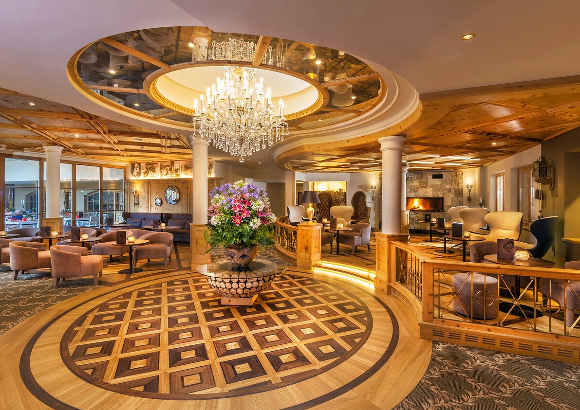 Bellissima lobby dell'hotel