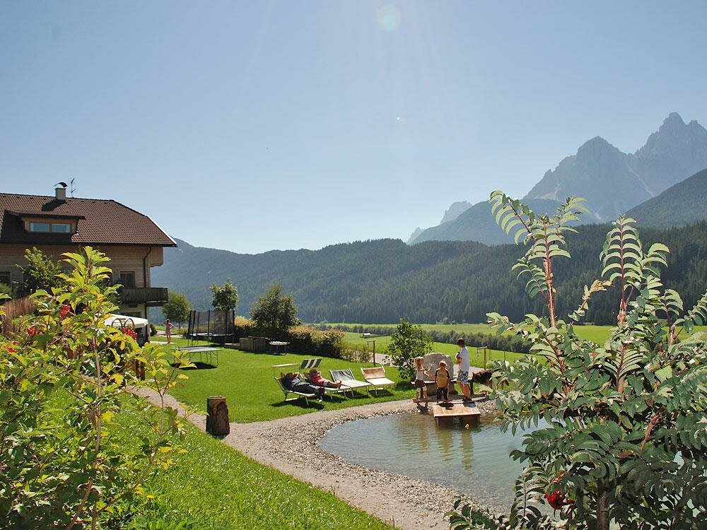 Our large garden with pond