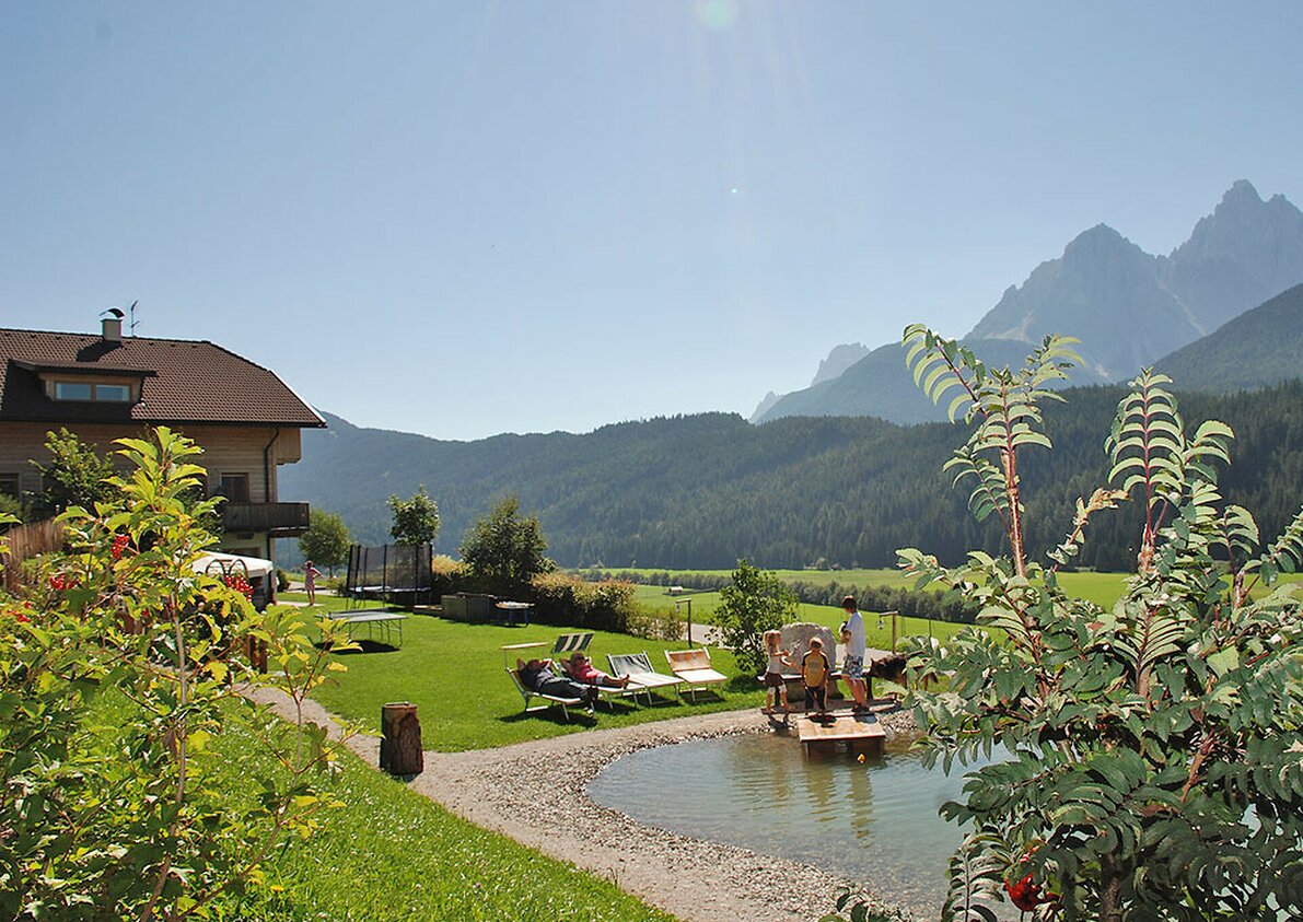 Il nostro giardino grande con laghetto
