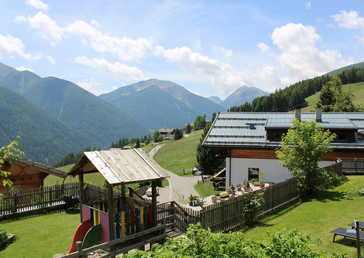 Blick vom Gästegarten