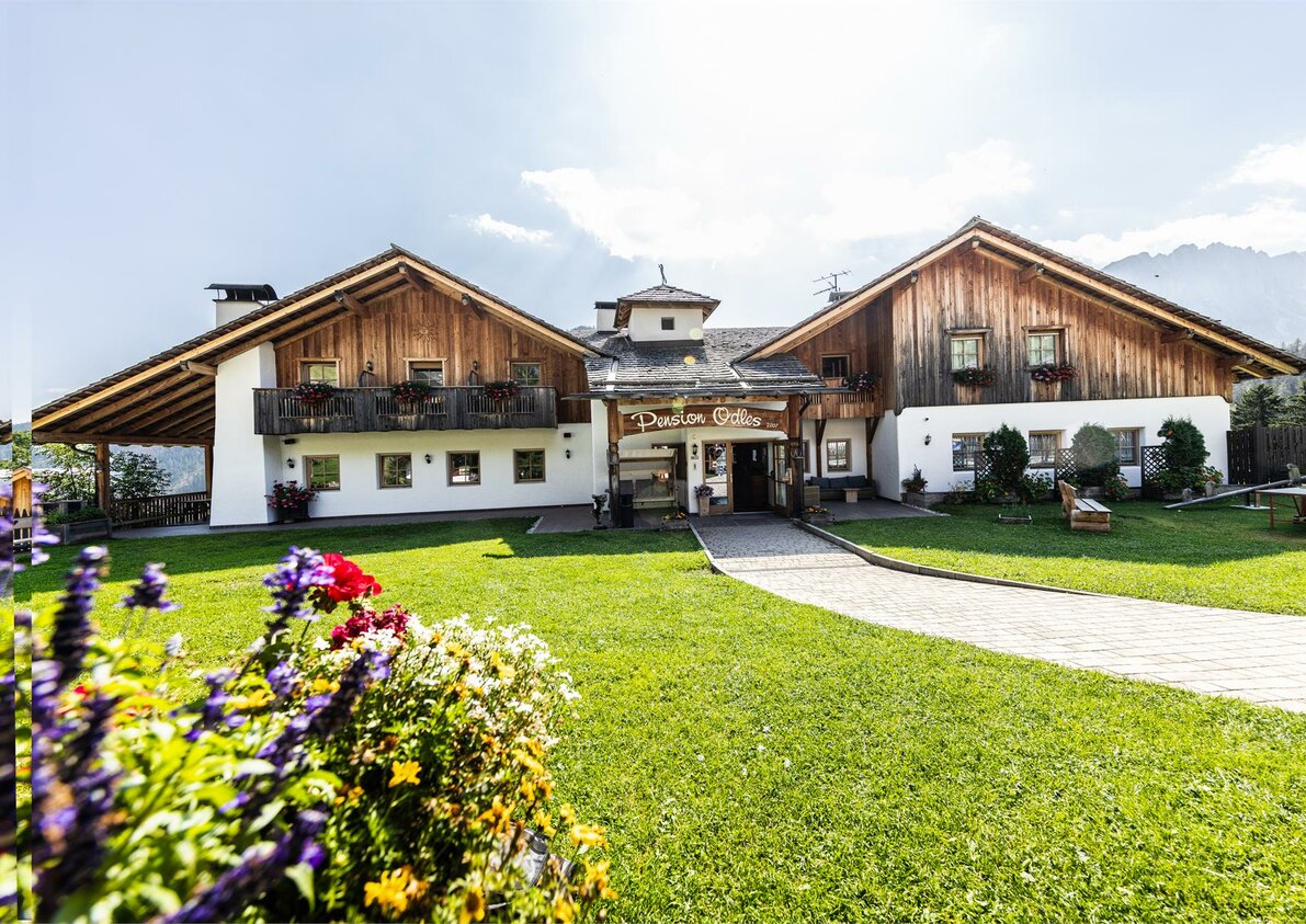 Pension odles im Sommer