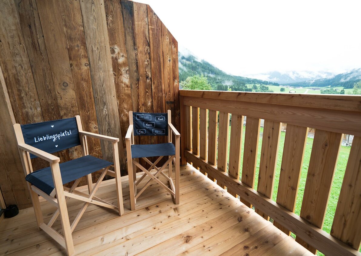 Hayloft Apartment MOUNTAIN Balkon