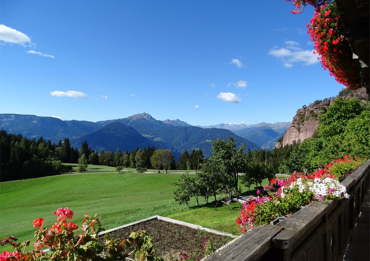 Traumhafter Ausblick vom Rotsteinhof in Vöran, Südtirol