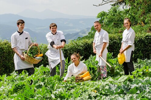 Hoteleigener Garten - der Chef kocht selbst