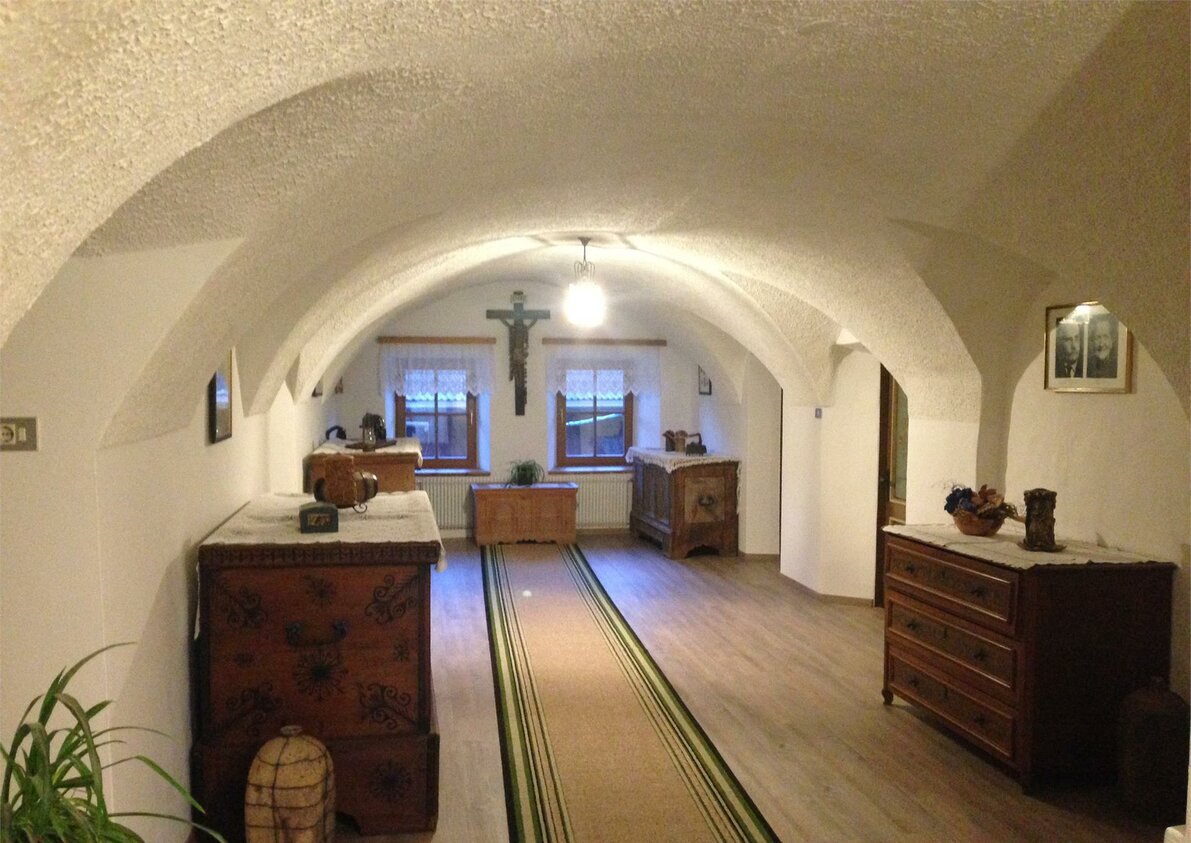 house corridor with vault