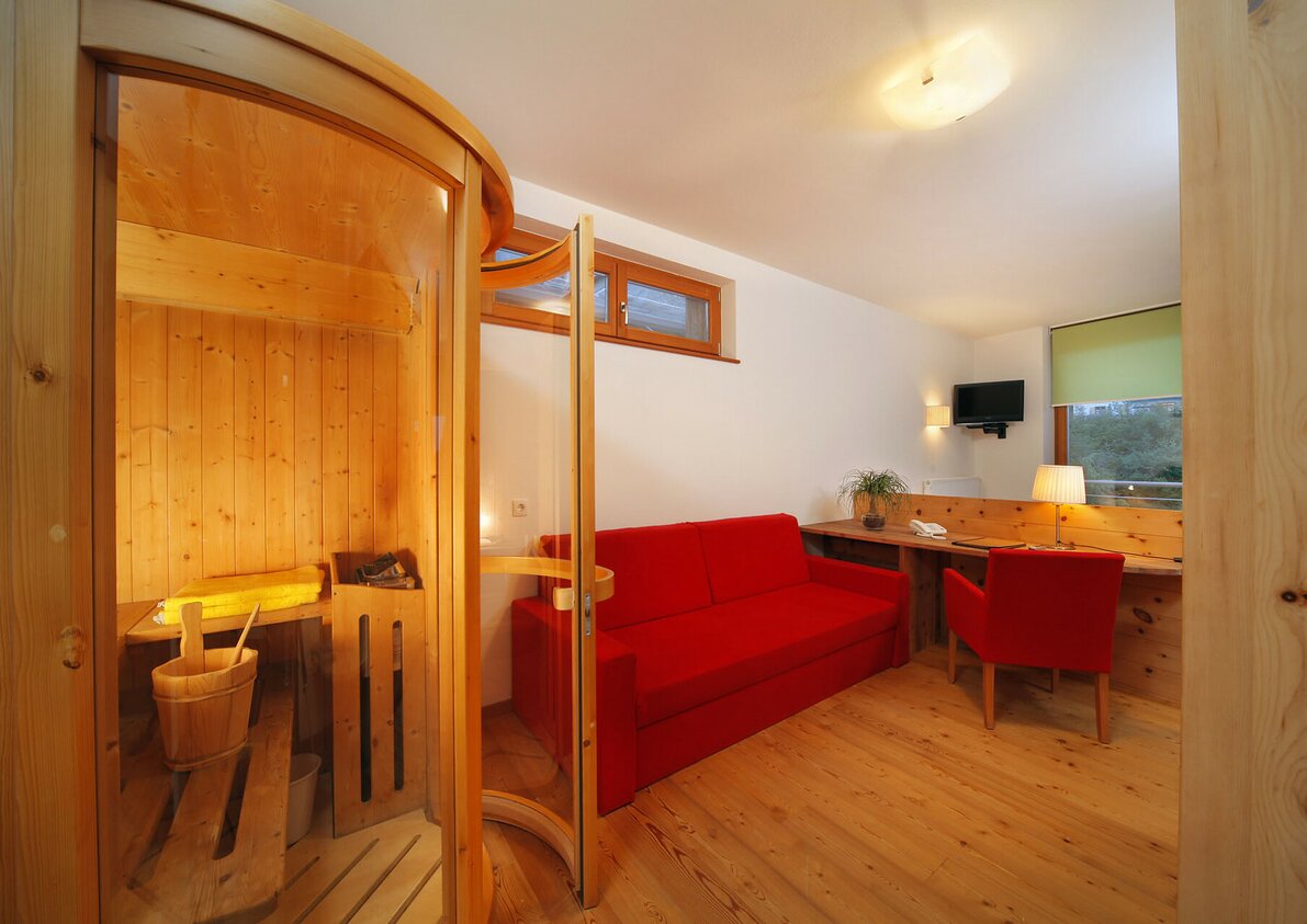camera di lusso con sauna