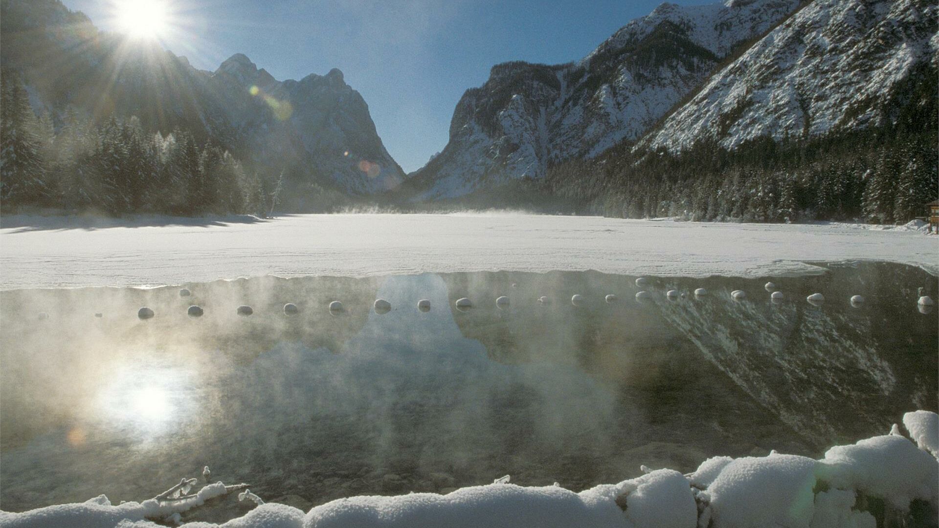 WinterRundwanderung Toblacher See • Südtirol