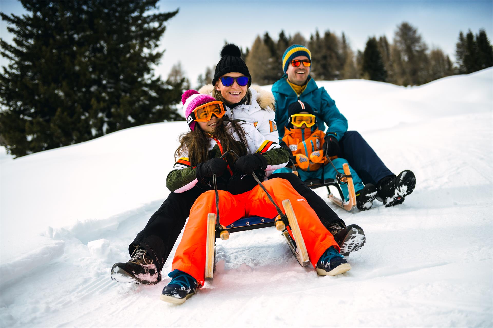 Natural toboggan run Planac • Sledding in South Tyrol