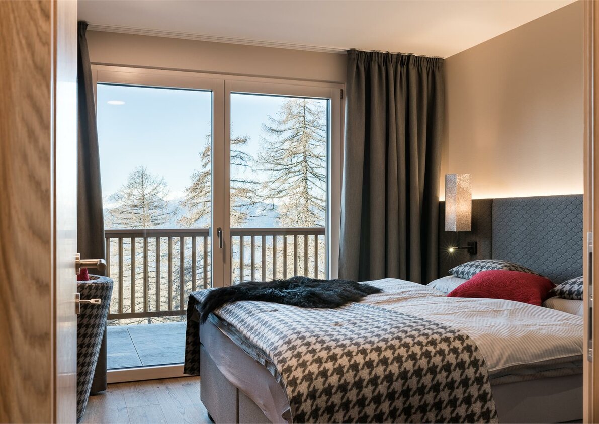 Großzügige Schlafzimmer - Naturchalet Piz Aich in Hafling, Südtirol