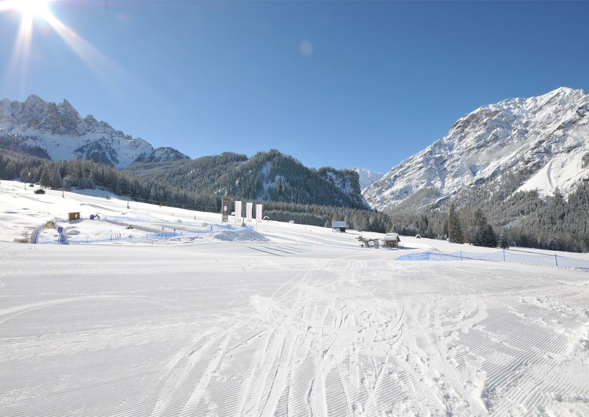 Skilifte Prags vor dem Hotel