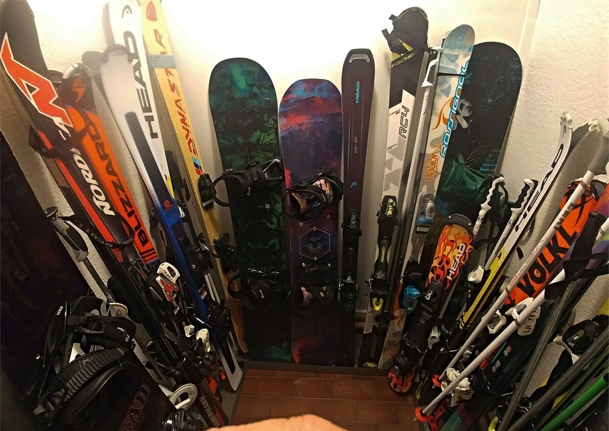 Ski storeroom