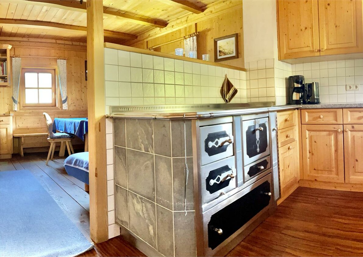 kitchen and living room