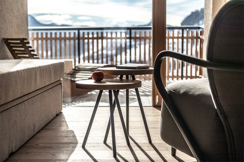 Vista sulla terrazza dal soggiorno