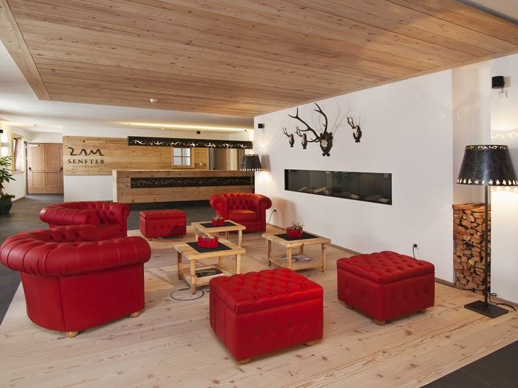 La lounge in stile tirolese