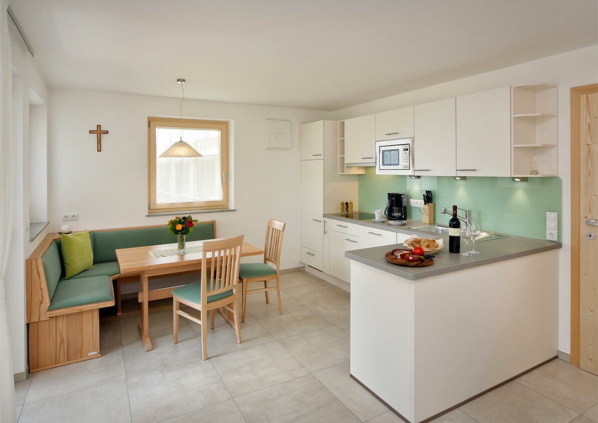 Wohnküche - Pichlerhof in Hafling, Südtirol