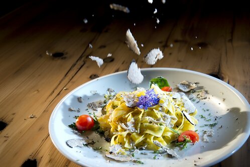 Pasta with truffles