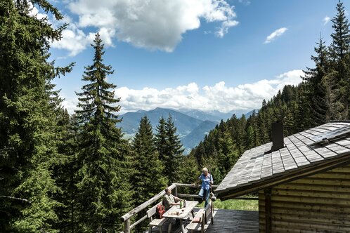 in the mountains